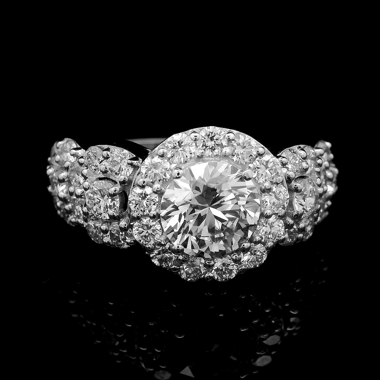 2.21 Carats Lab Grown Diamond 14K Gold Ring