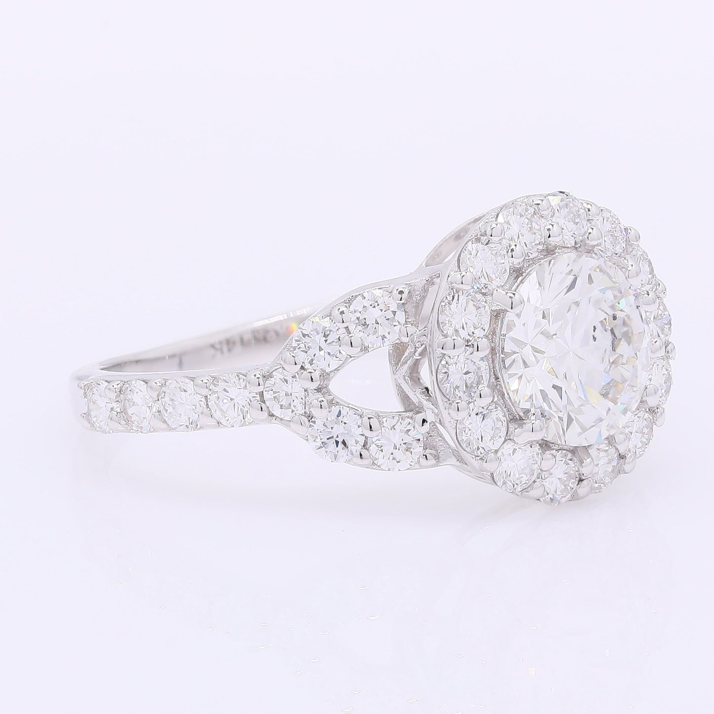 2.01 Carats Lab Grown Diamond 14K Gold Ring