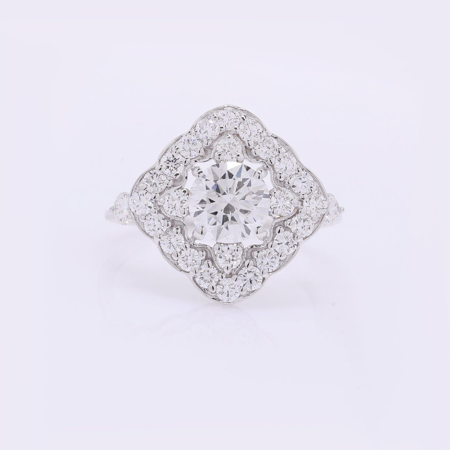 2.03 Carats Lab Grown Diamond 14K Gold Ring