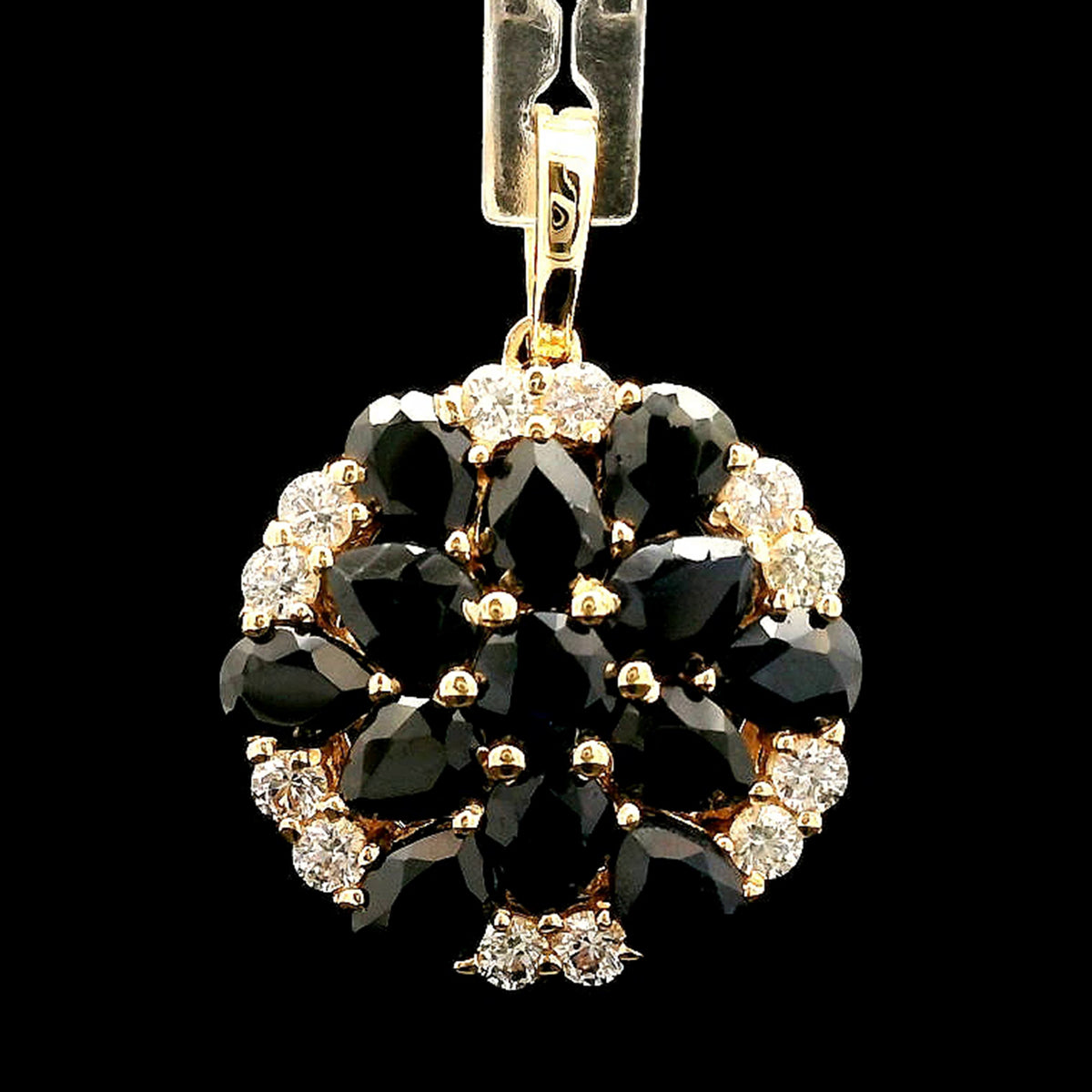 3.37 Ct Pear Sapphire 14K Gold Pendant