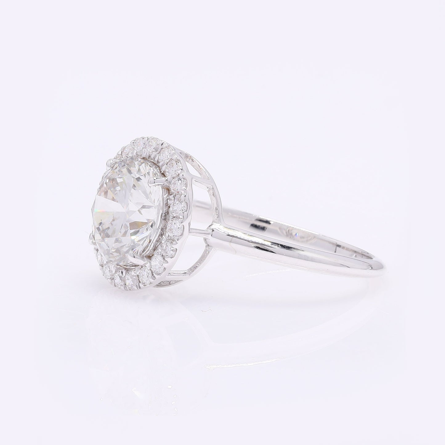 2.39 Carats Lab Grown Diamond 14K Gold Ring