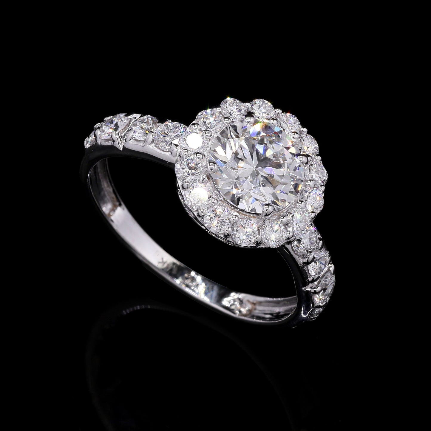 2.00 Carats Lab Grown Diamond 14K Gold Ring