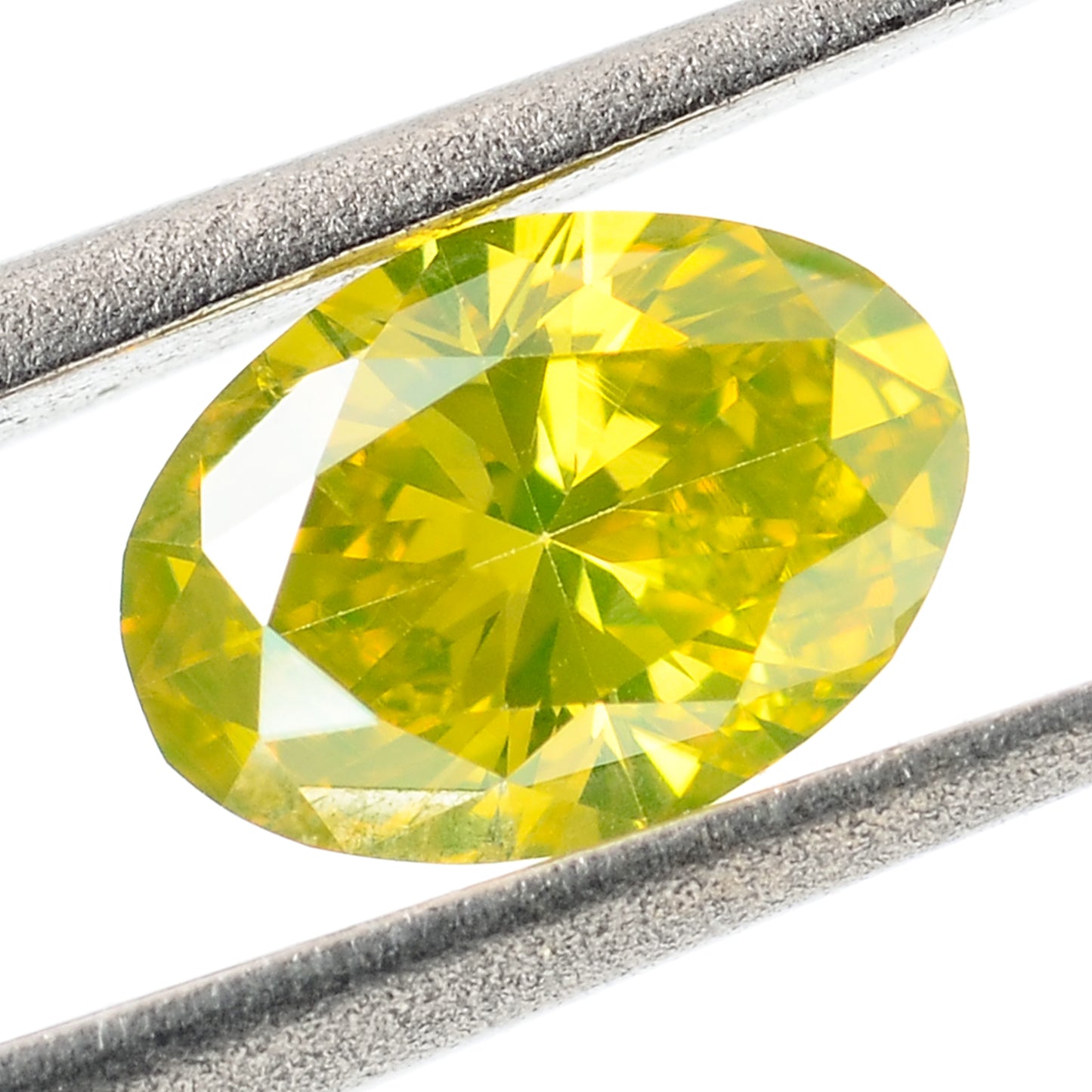 0.28 Carat Yellow Diamond Oval Loose Gemstone