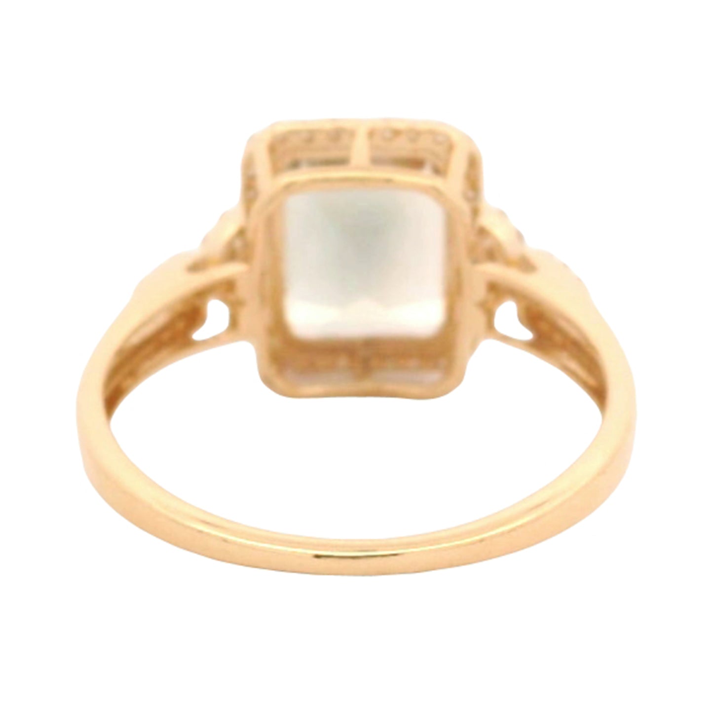 2.56 Ct Octagon Oregon Sunstone 14K Gold Ring