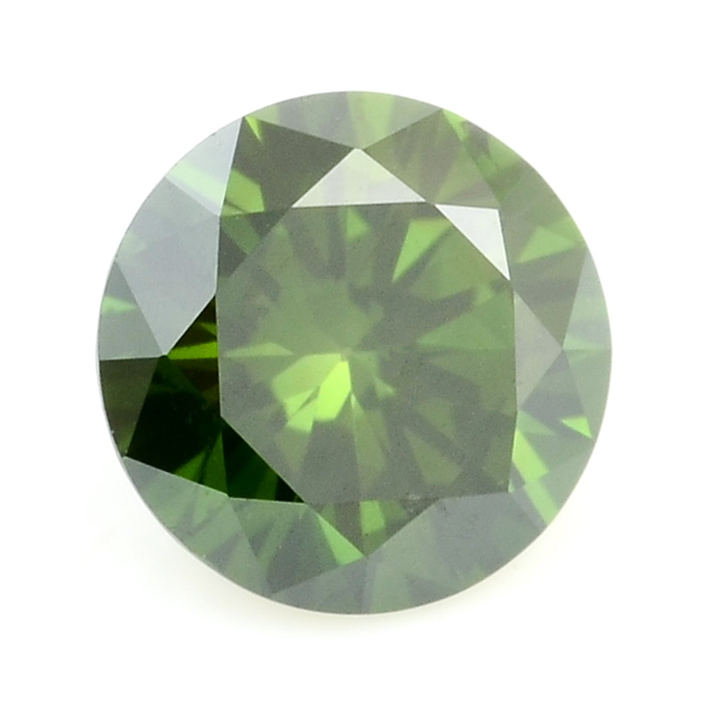 0.27 Green Diamond Round Loose Gemstone