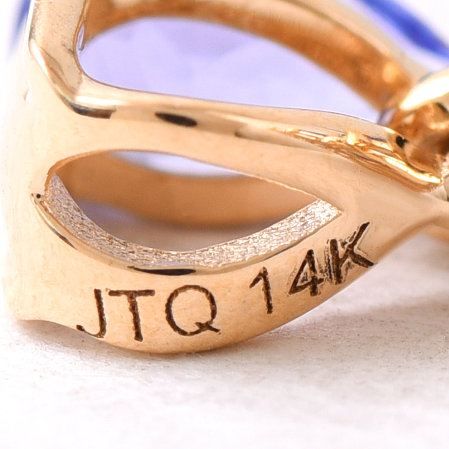 1.70 Ct Pear, Oval Tanzanite 14K Gold Pendant