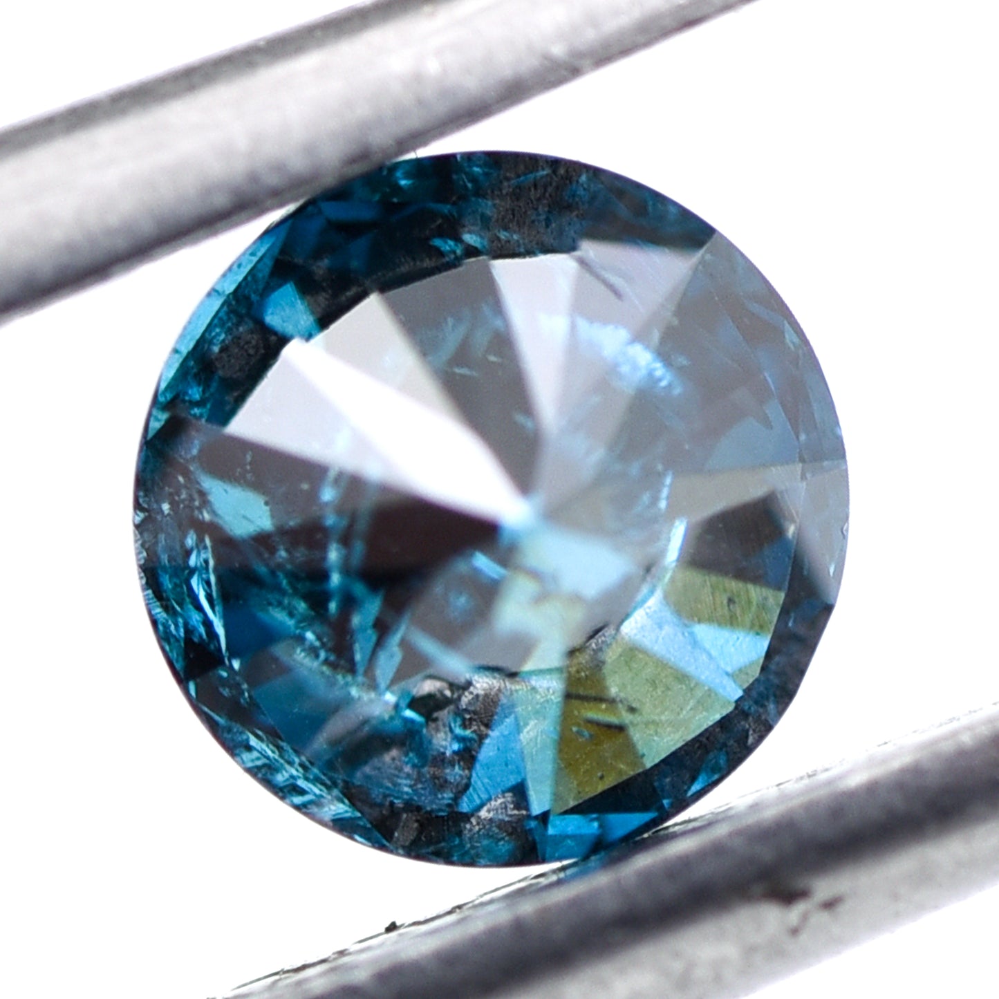 0.4 Blue Diamond Round Loose Diamond