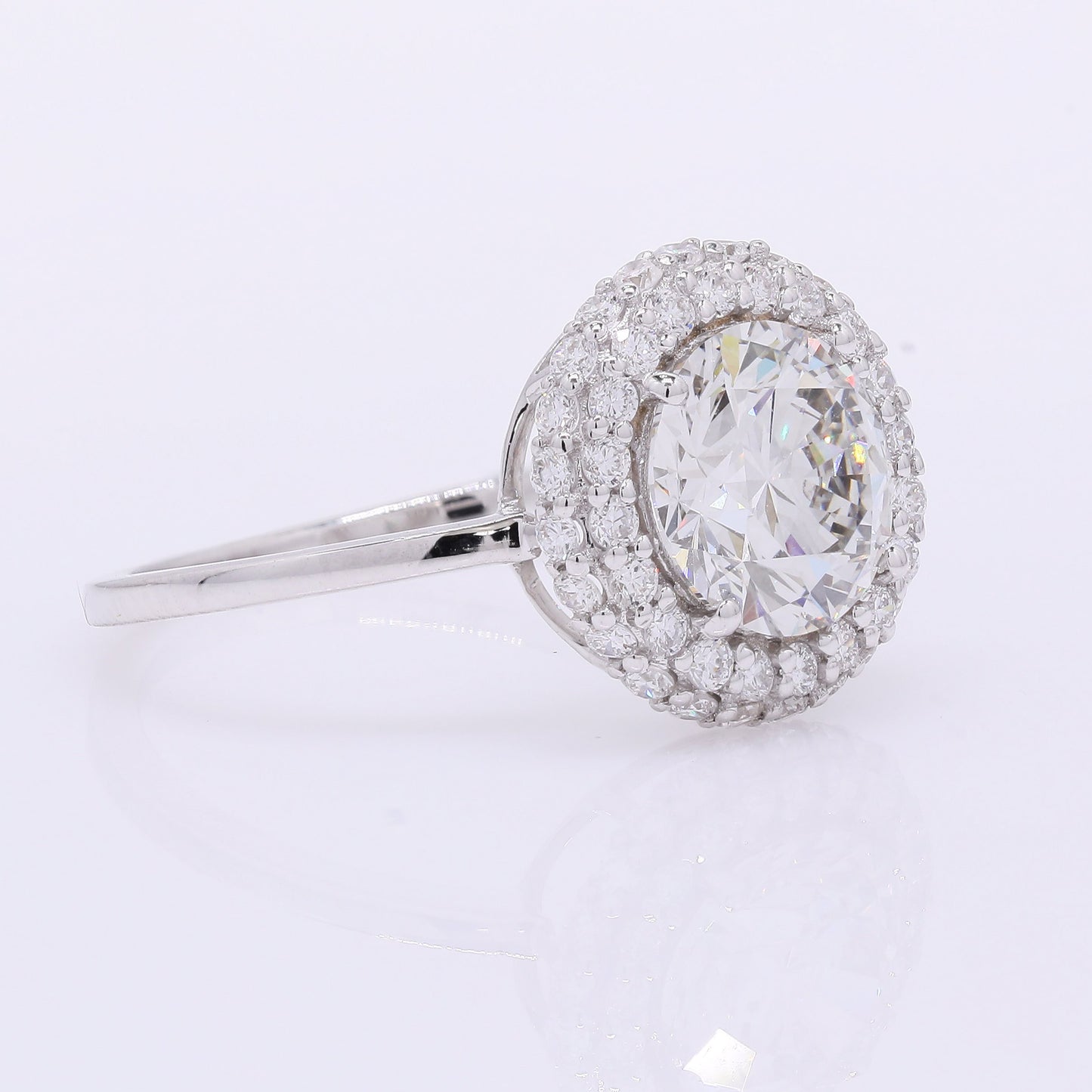 2.57 Carats Lab Grown Diamond 14K Gold Ring