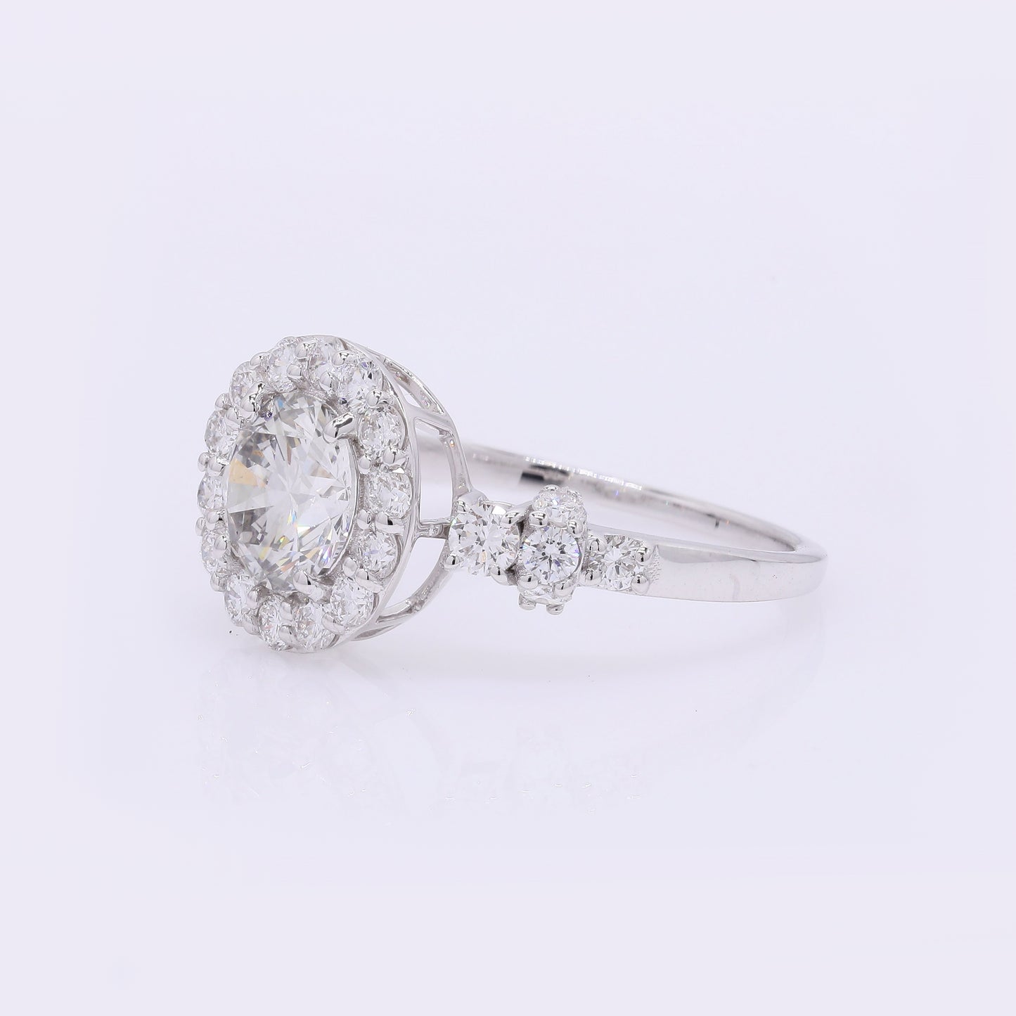 2.01 Carats Lab Grown Diamond 14K Gold Ring