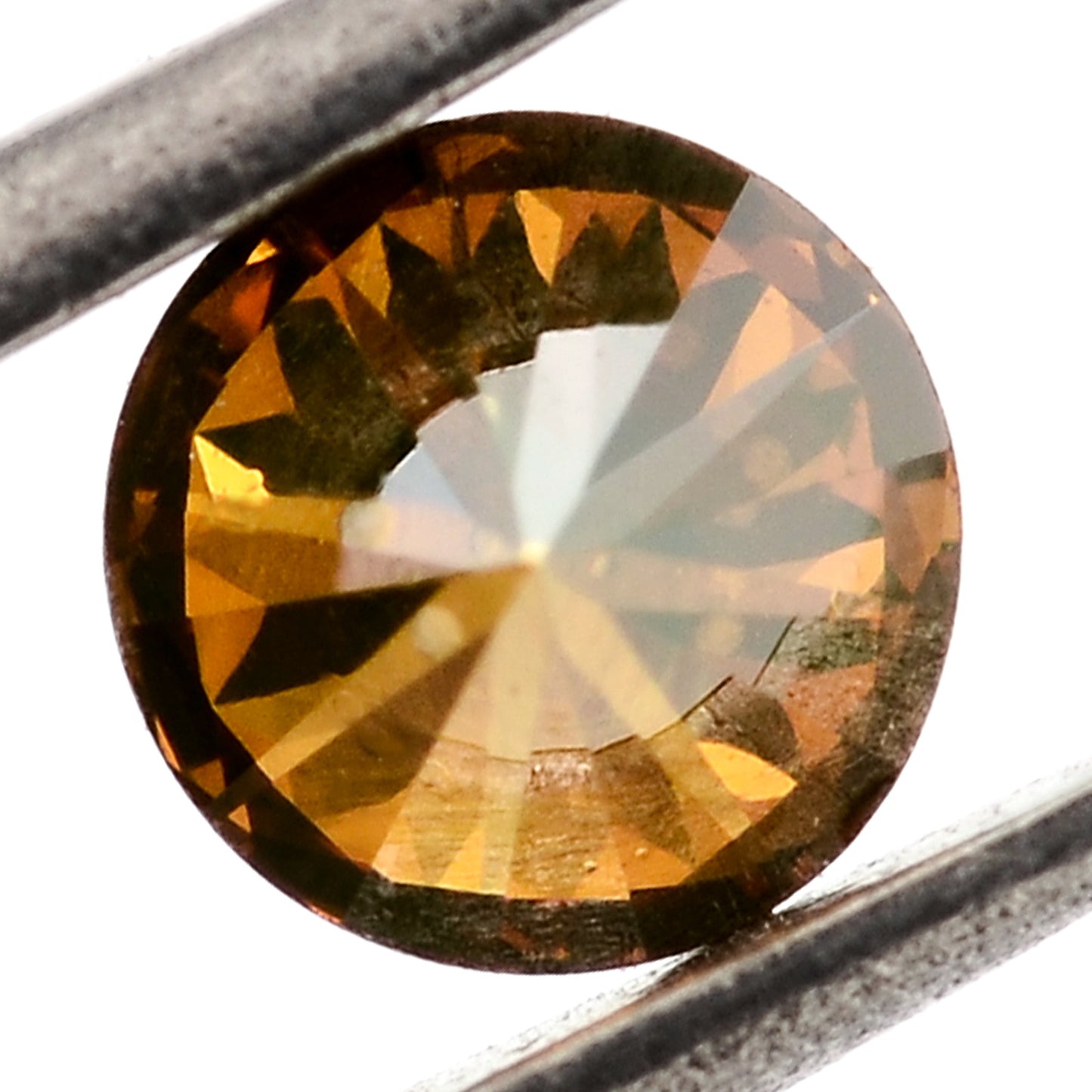 0.81 Red Diamond Round Loose Gemstone