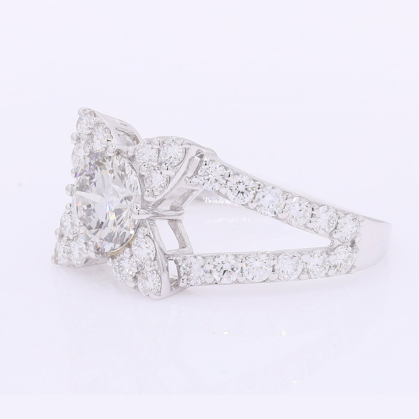 2.11 Carats Lab Grown Diamond 14K Gold Ring