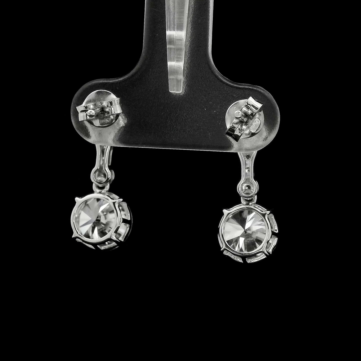 3.41 Carats Lab Grown Diamond 14K Gold Earrings