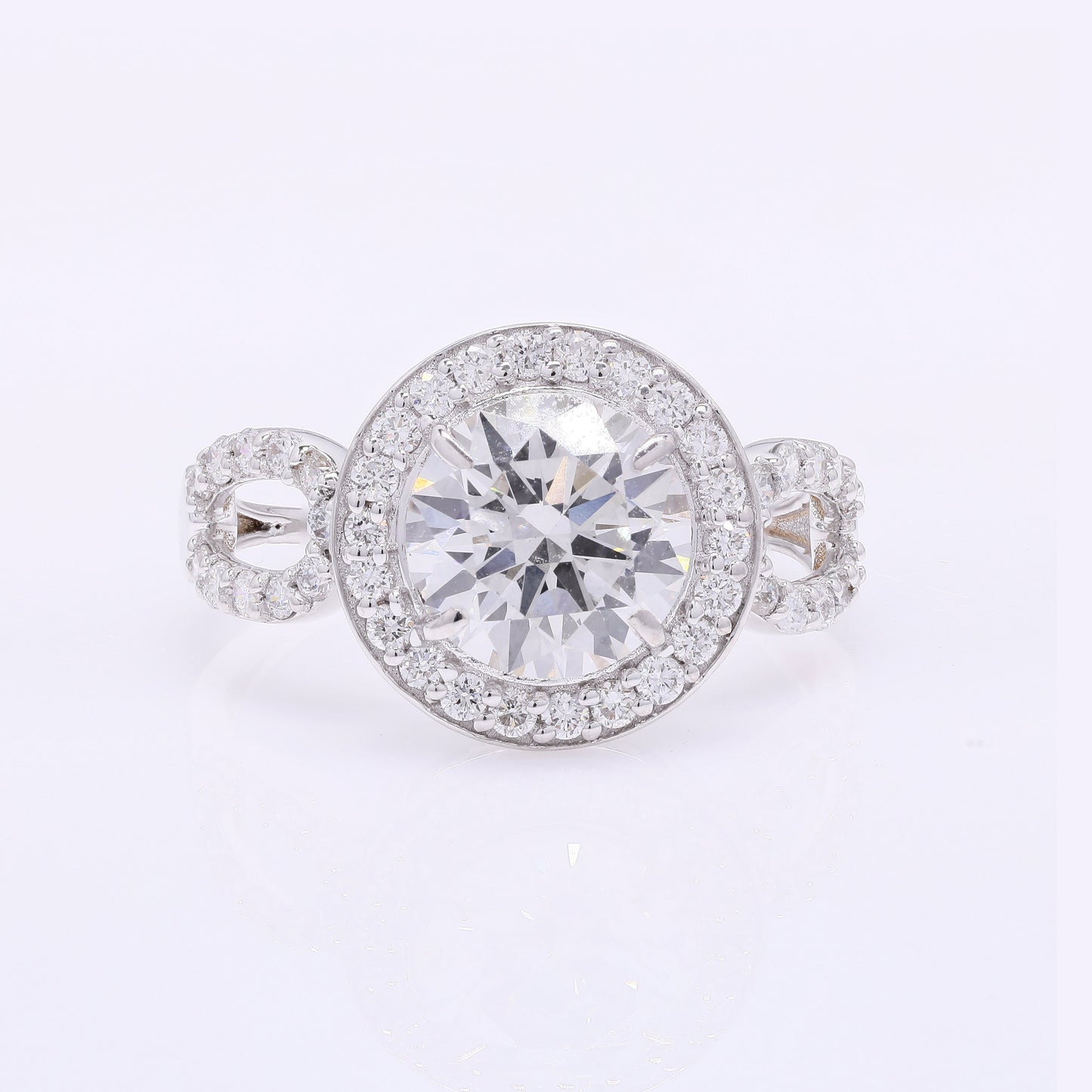 2.58 Carats Lab Grown Diamond 14K Gold Ring