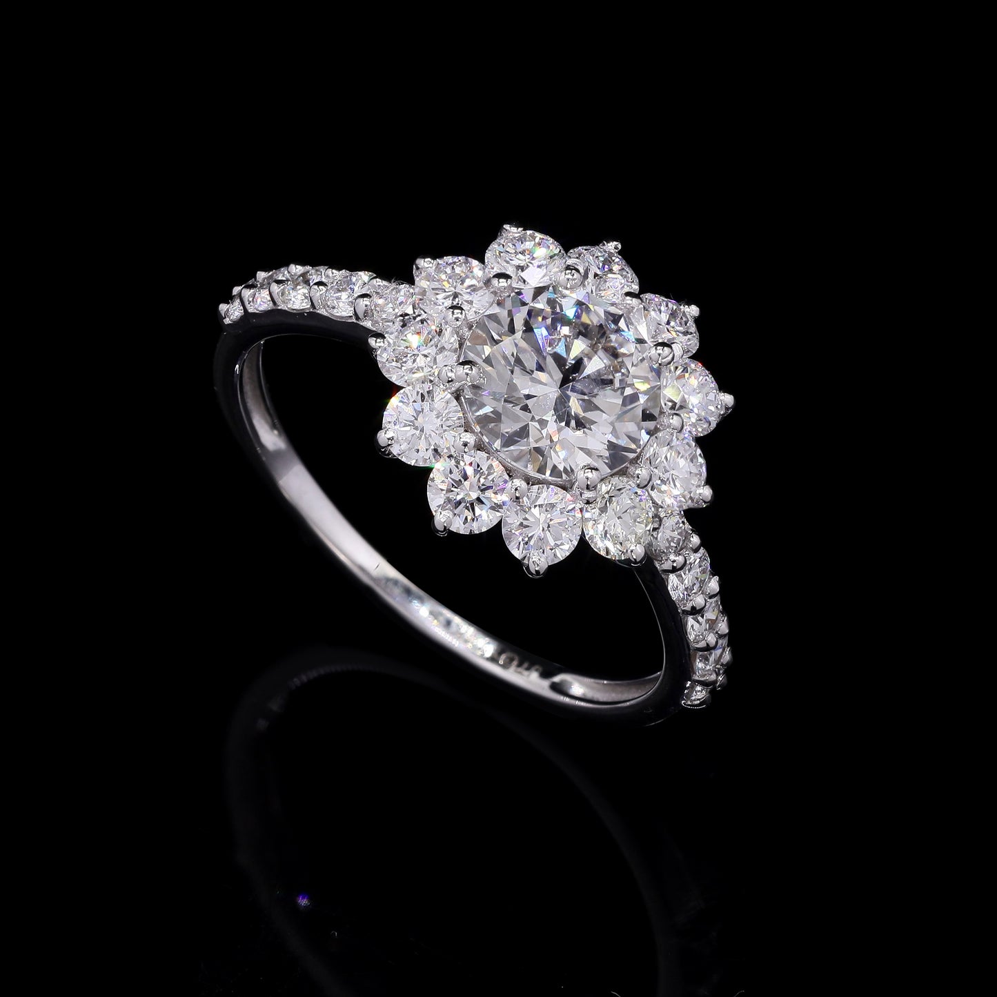 2.22 Carats Lab Grown Diamond 14K Gold Ring