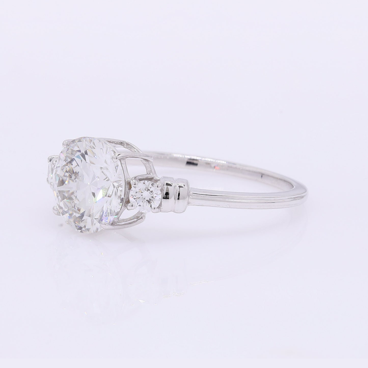 2.13 Carats Lab Grown Diamond 14K Gold Ring