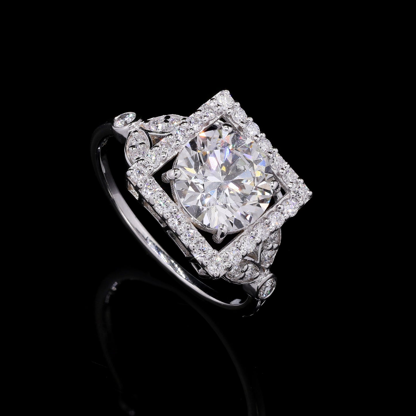 2.51 Carats Lab Grown Diamond 14K Gold Ring
