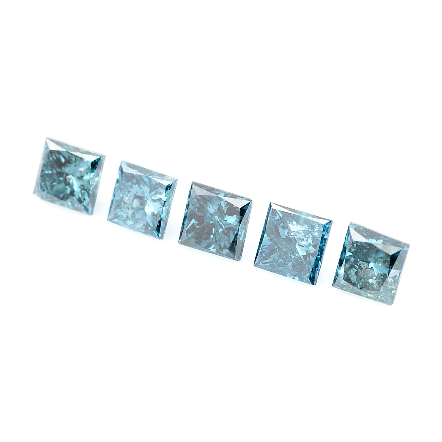 0.52 Blue Diamond Sqaure Loose Gemstone