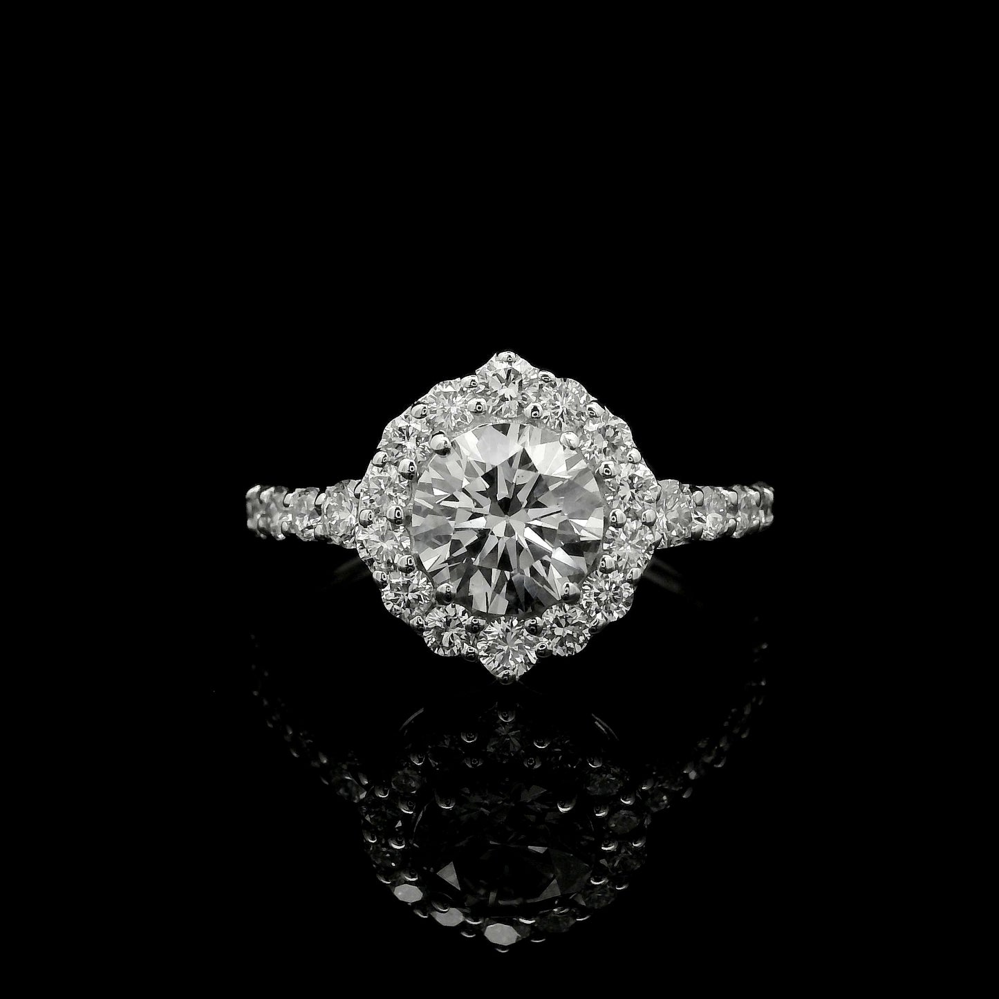 2.02 Carats Lab Grown Diamond 14K Gold Ring