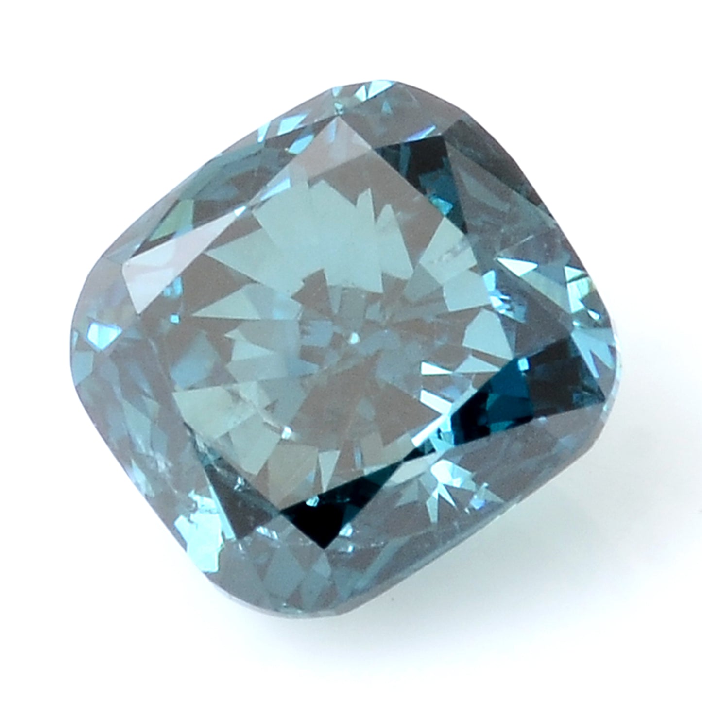 0.41 Carat Blue Diamond Cushion Loose Gemstone