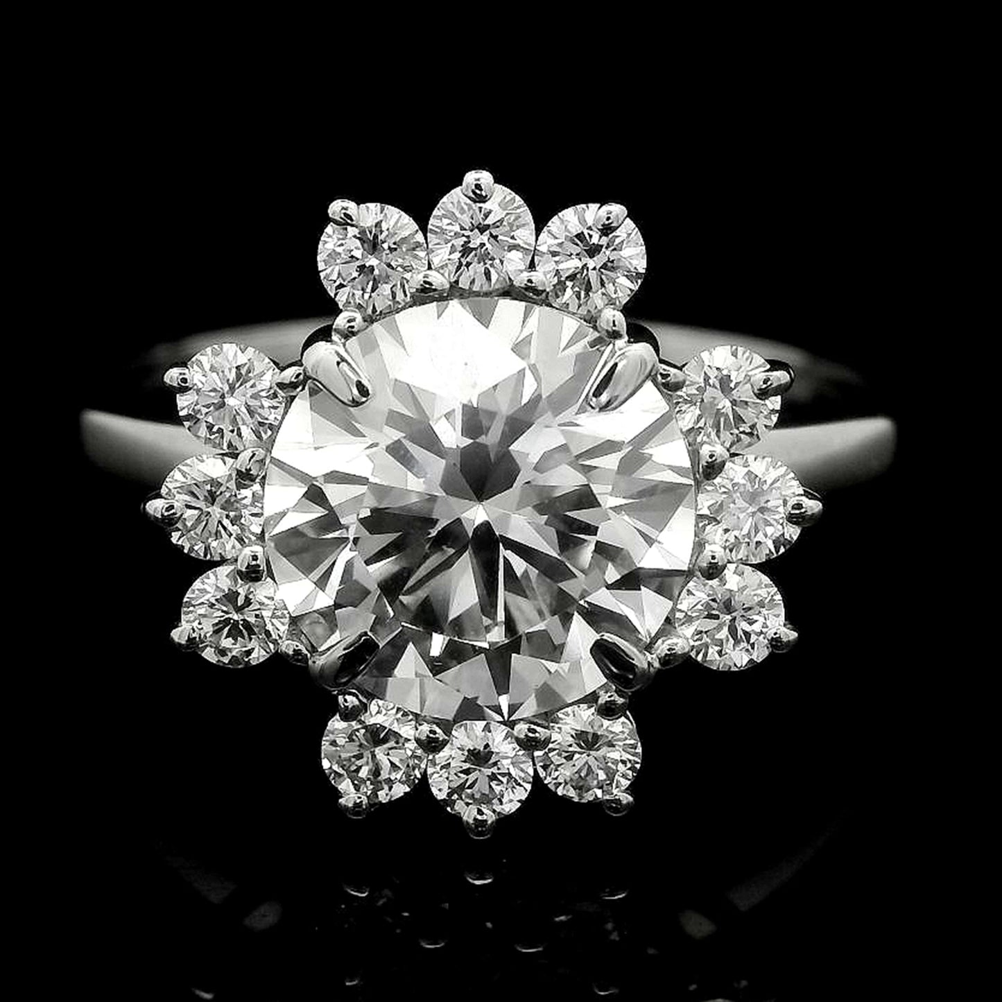 2.37 Carats Lab Grown Diamond 14K Gold Ring