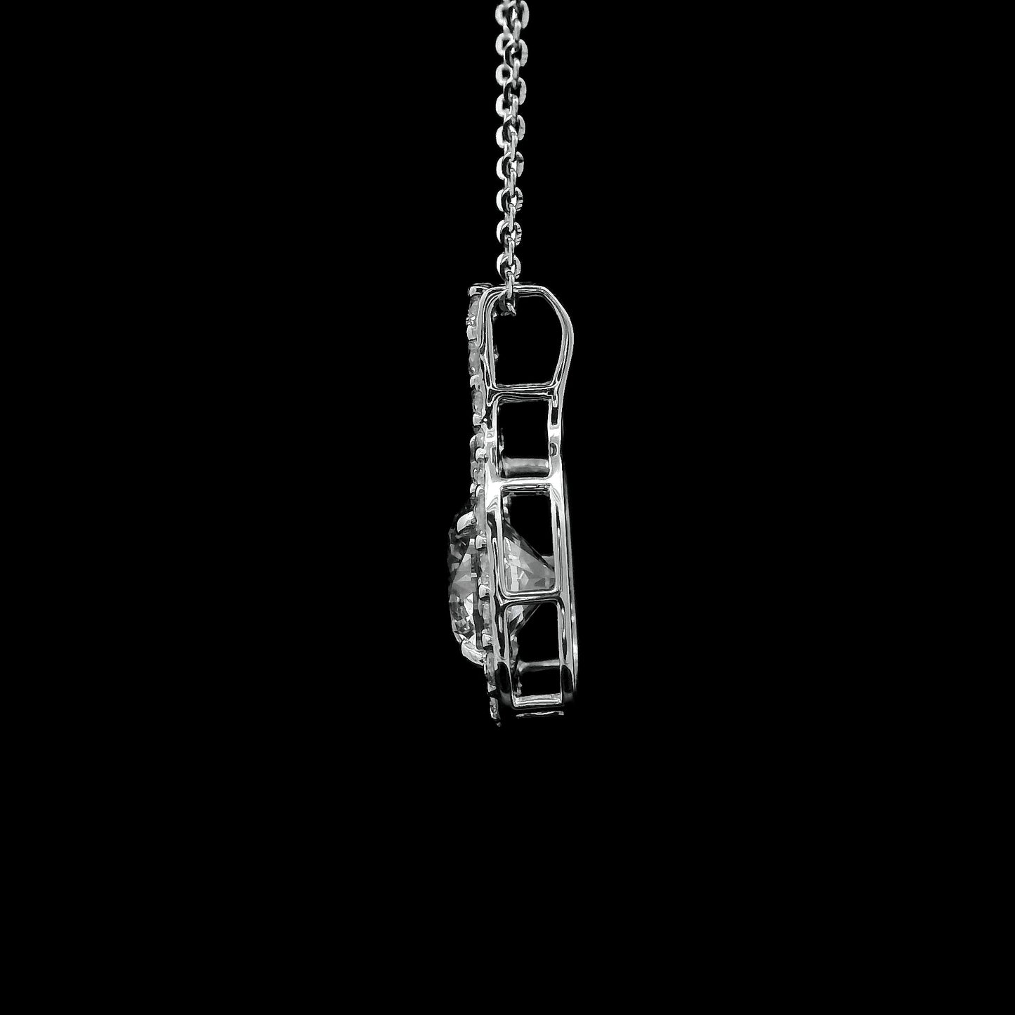2.36 Carats Lab Grown Diamond 14K Gold Pendant