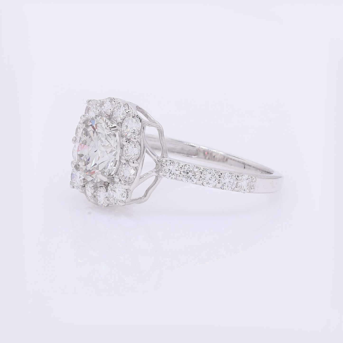 2.05 Carats Lab Grown Diamond 14K Gold Ring