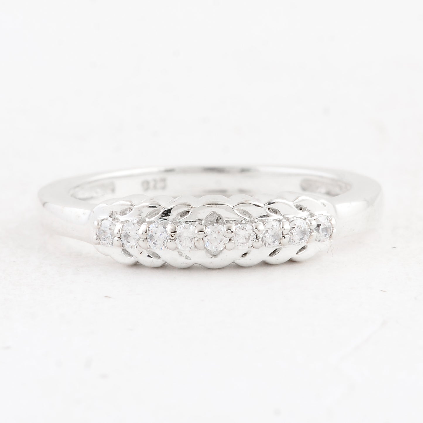 0.31 Ct Round Cubic Zirconia 925 Sterling Silver Ring