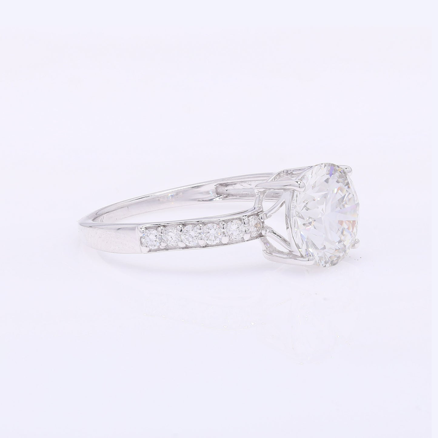 2.30 Carats Lab Grown Diamond 14K Gold Ring