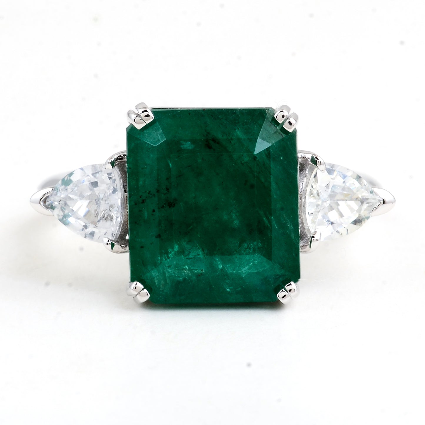 6.56 Carat Natural Beryl Emerald 14K Gold Ring