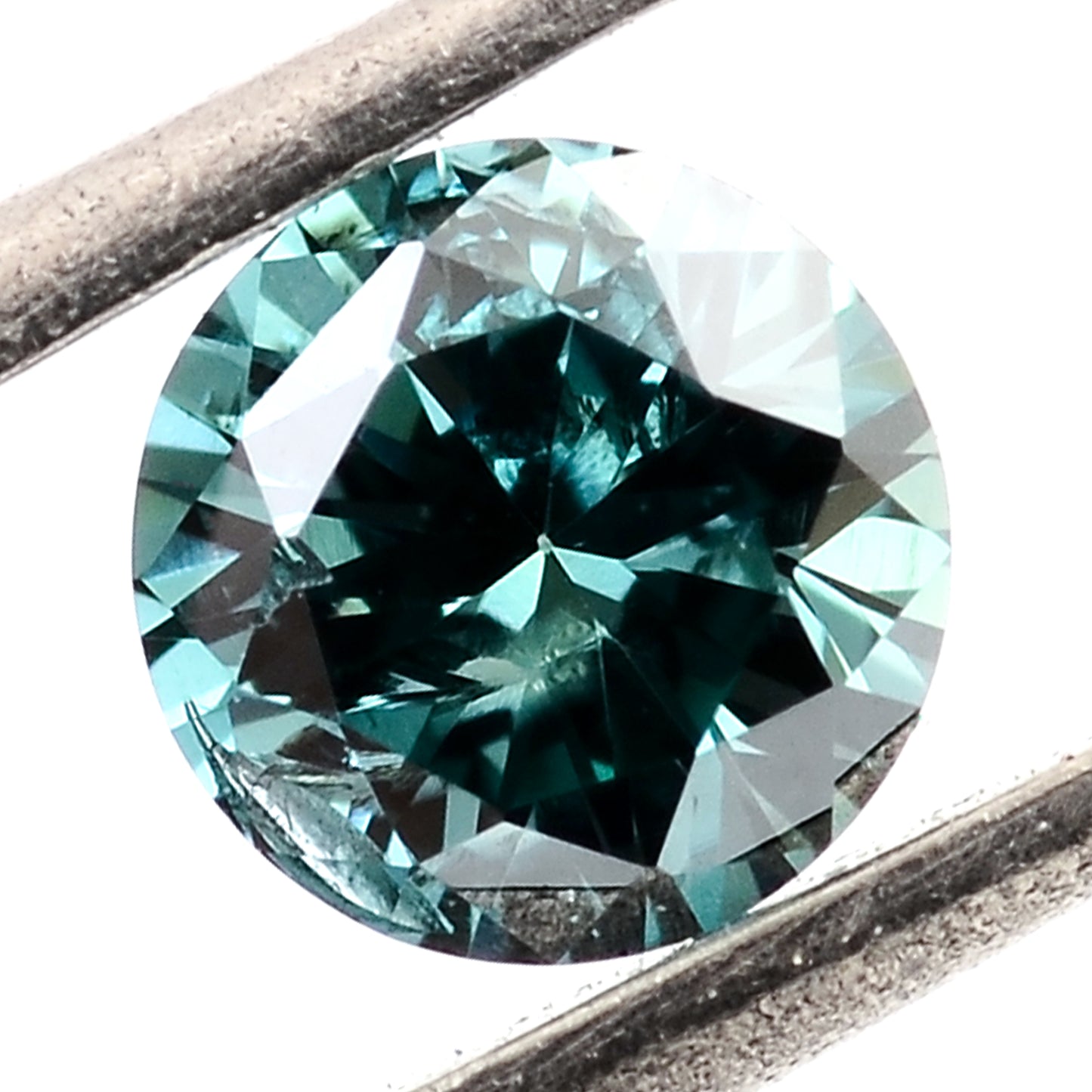 0.53 Blue Diamond Round Loose Gemstone