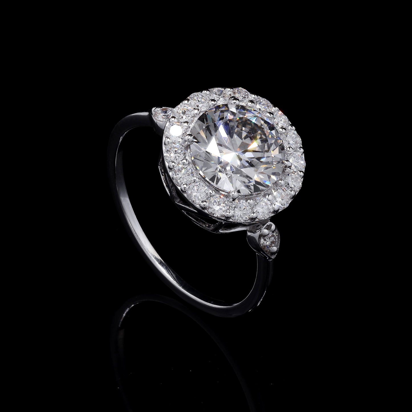 2.58 Carats Lab Grown Diamond 14K Gold Ring