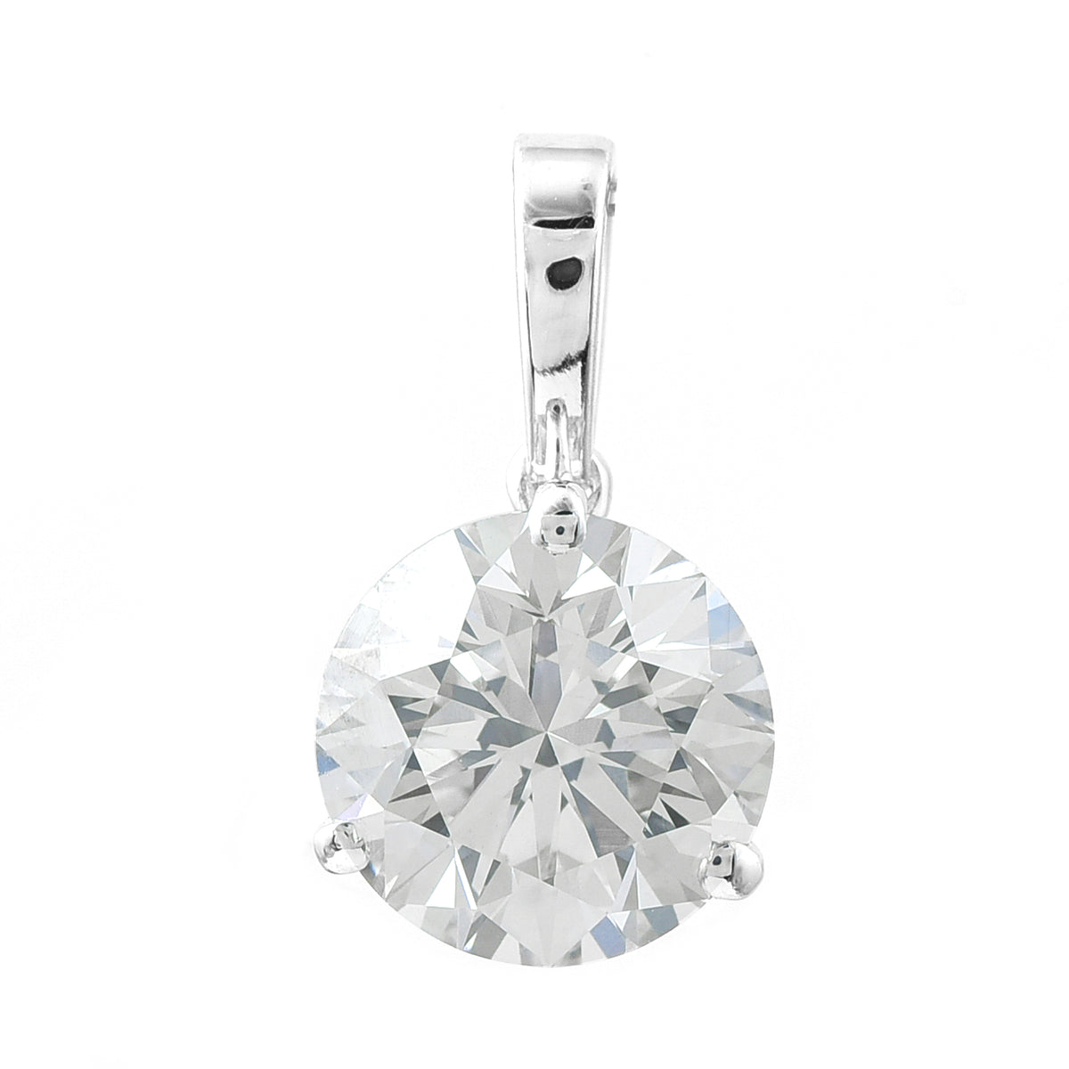 2.06 Carats Lab Grown Diamond 14K Gold Pendant