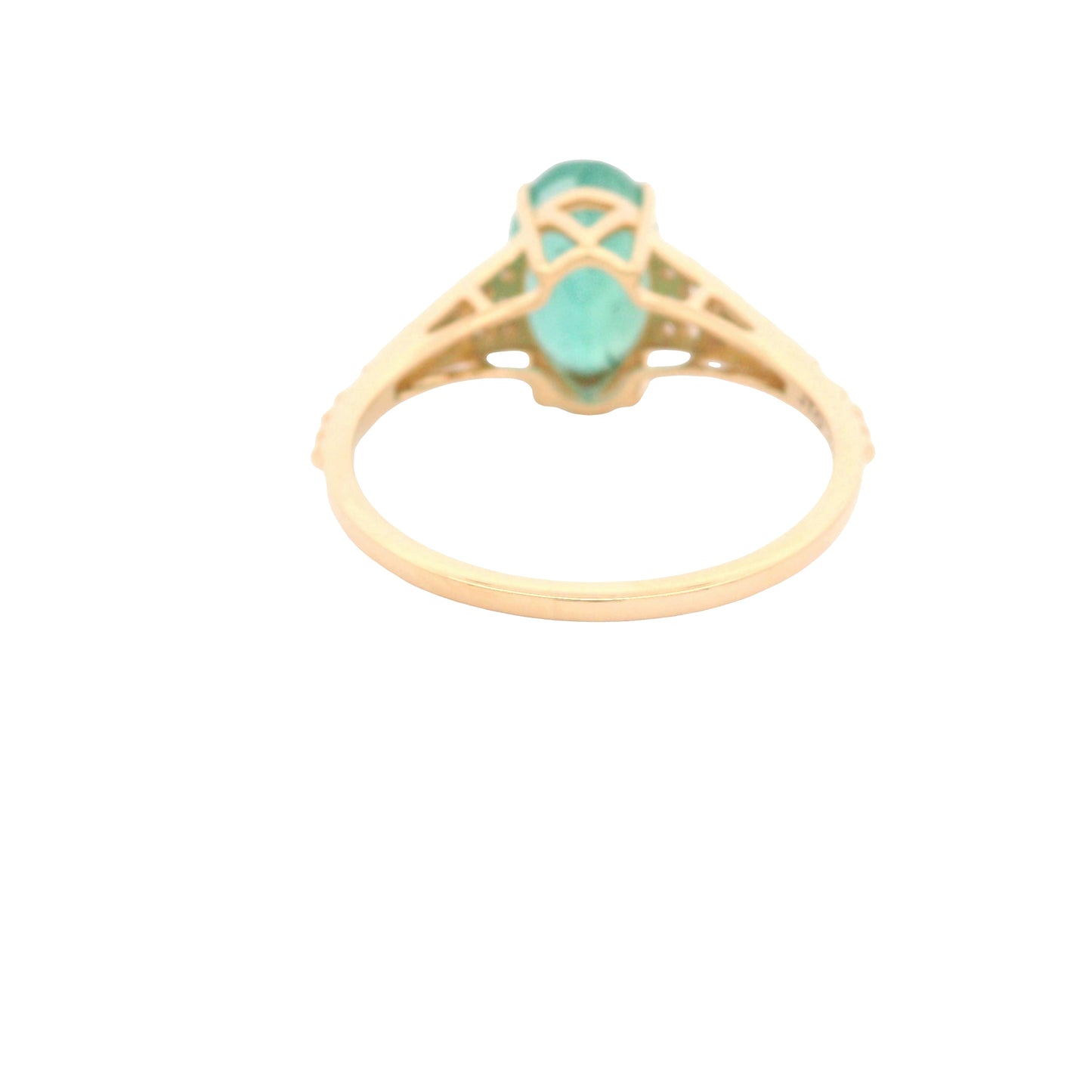 2.40 Ct Oval Emerald 14K Gold Ring