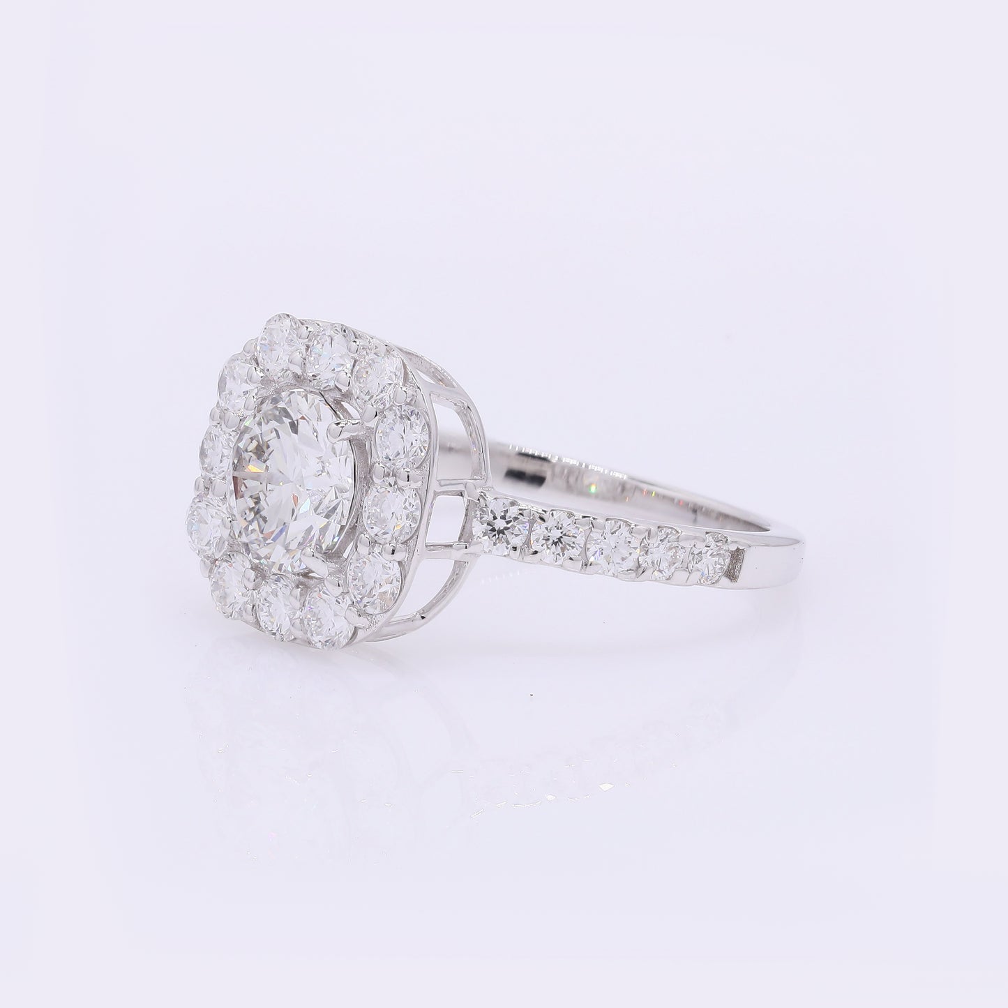 2.18 Carats Lab Grown Diamond 14K Gold Ring