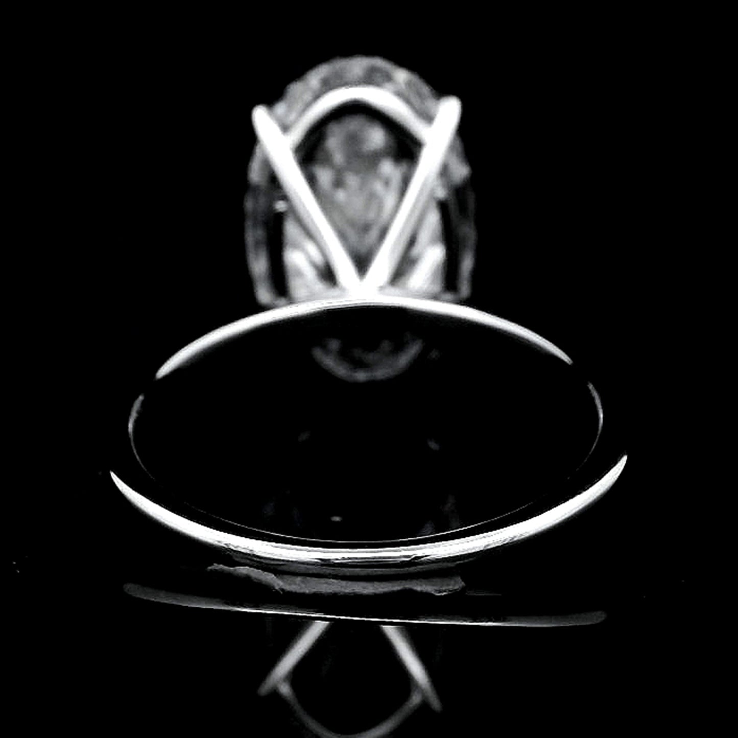 6.21 Carats Lab Grown Diamond 14K Gold Ring