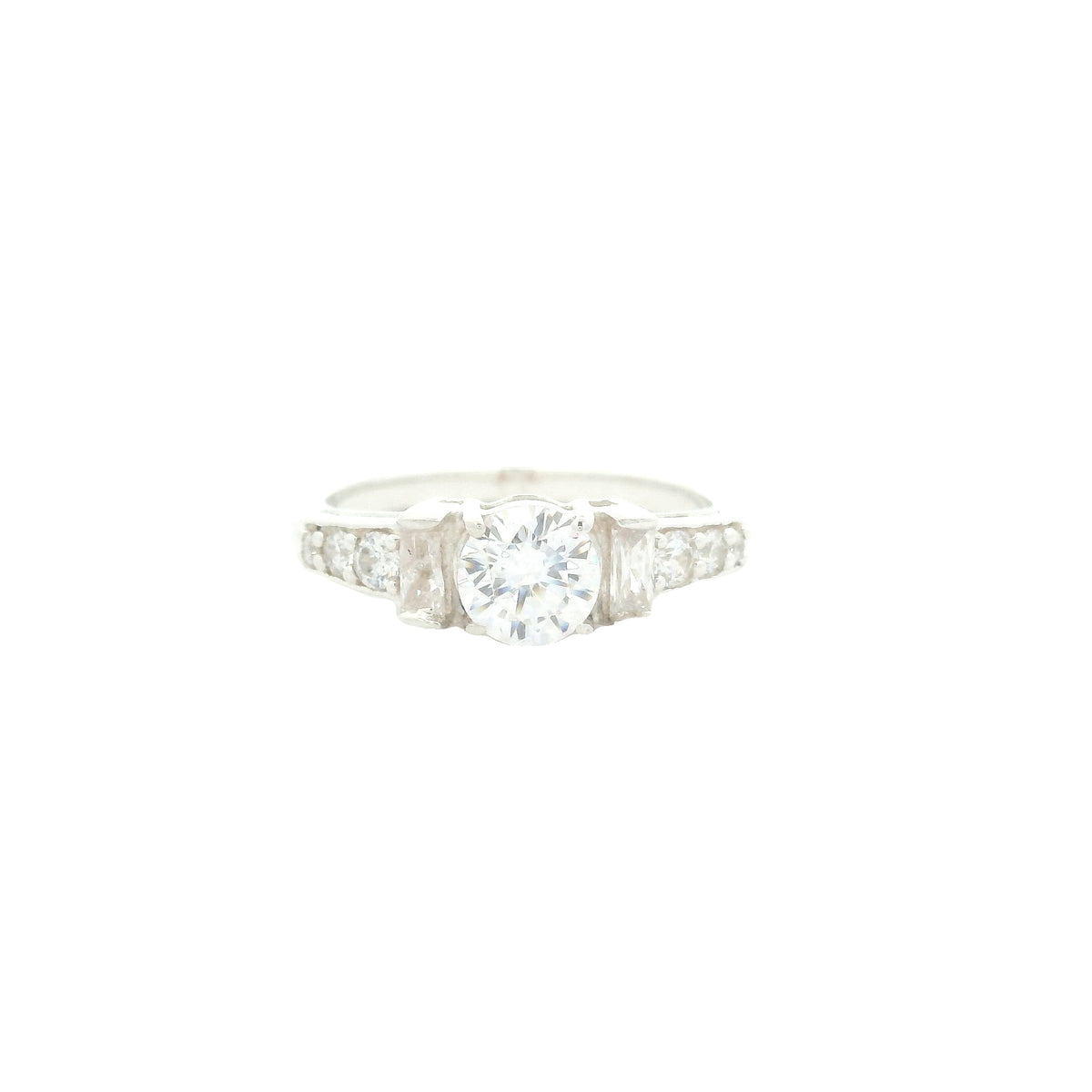 5.16 Ct Cubic Zirconia 925 Sterling Silver Ring