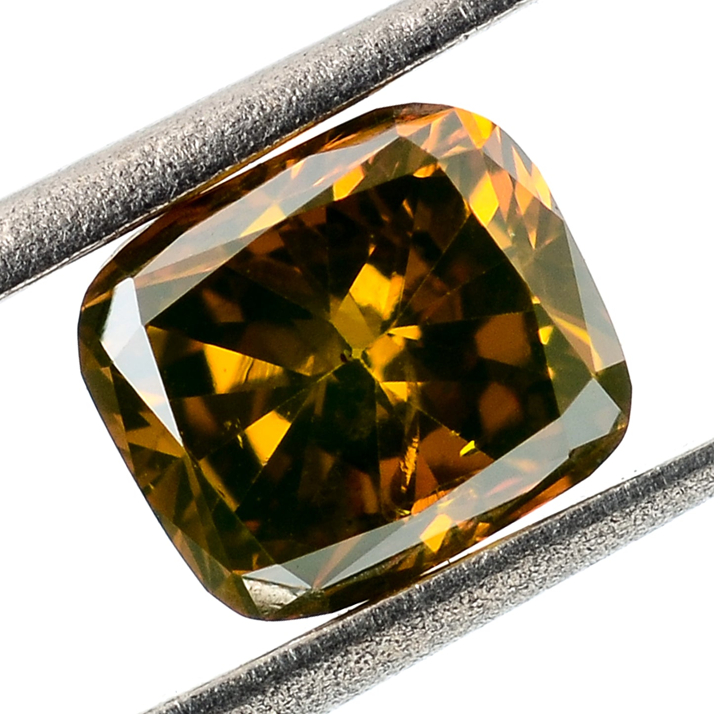 0.45 Carat Red Diamond Cushion Loose Gemstone