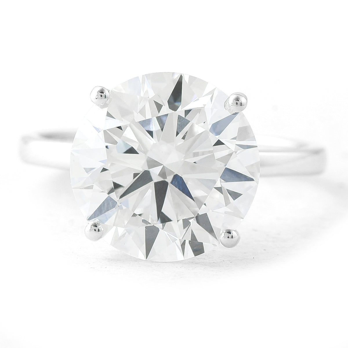 6.06 Carats Lab Grown Diamond 14K Gold Ring