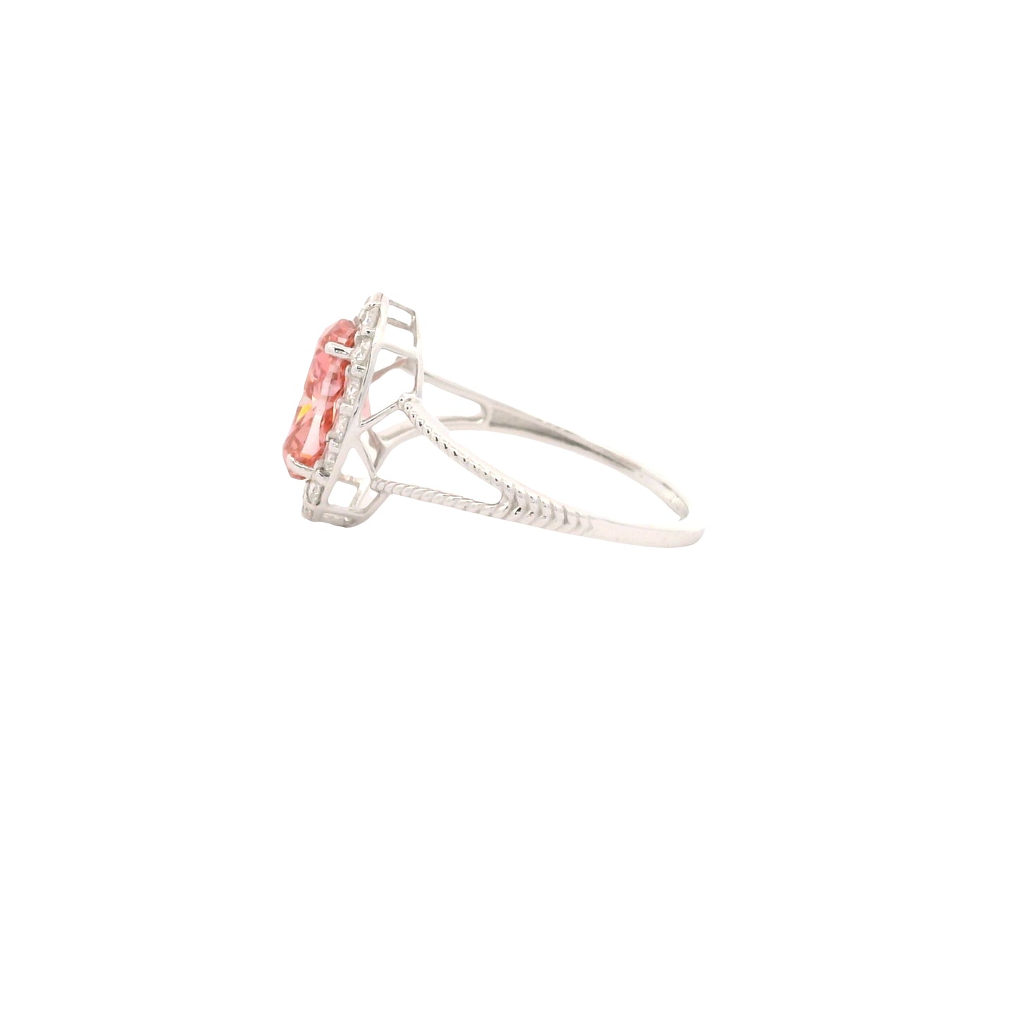 2.47 Carats Pink Lab Grown Diamond 14K Gold Ring
