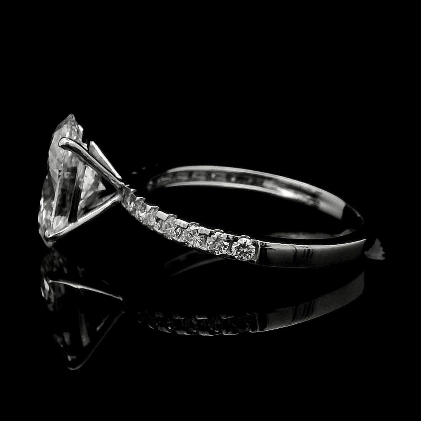2.83 Carats Lab Grown Diamond 14K Gold Ring