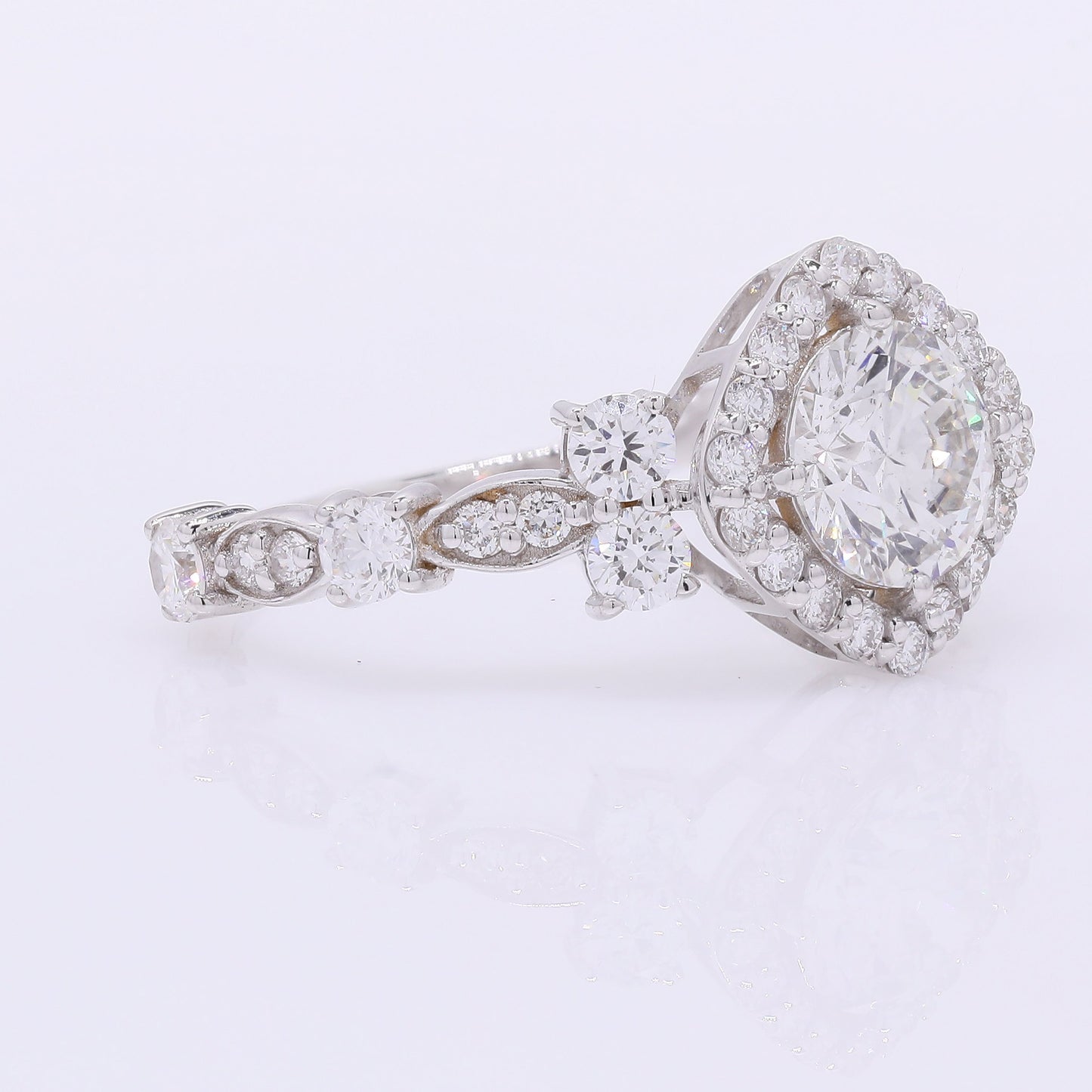 2.02 Carats Lab Grown Diamond 14K Gold Ring