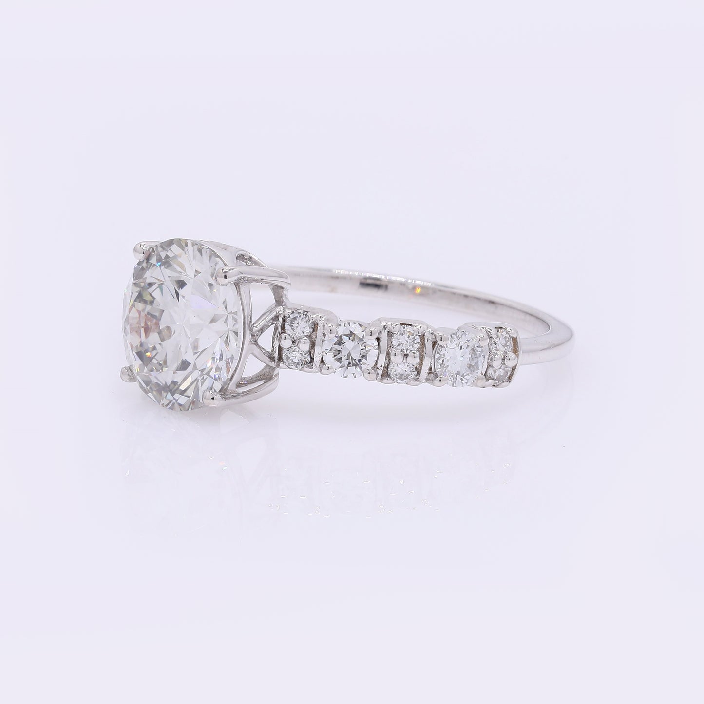 2.55 Carats Lab Grown Diamond 14K Gold Ring