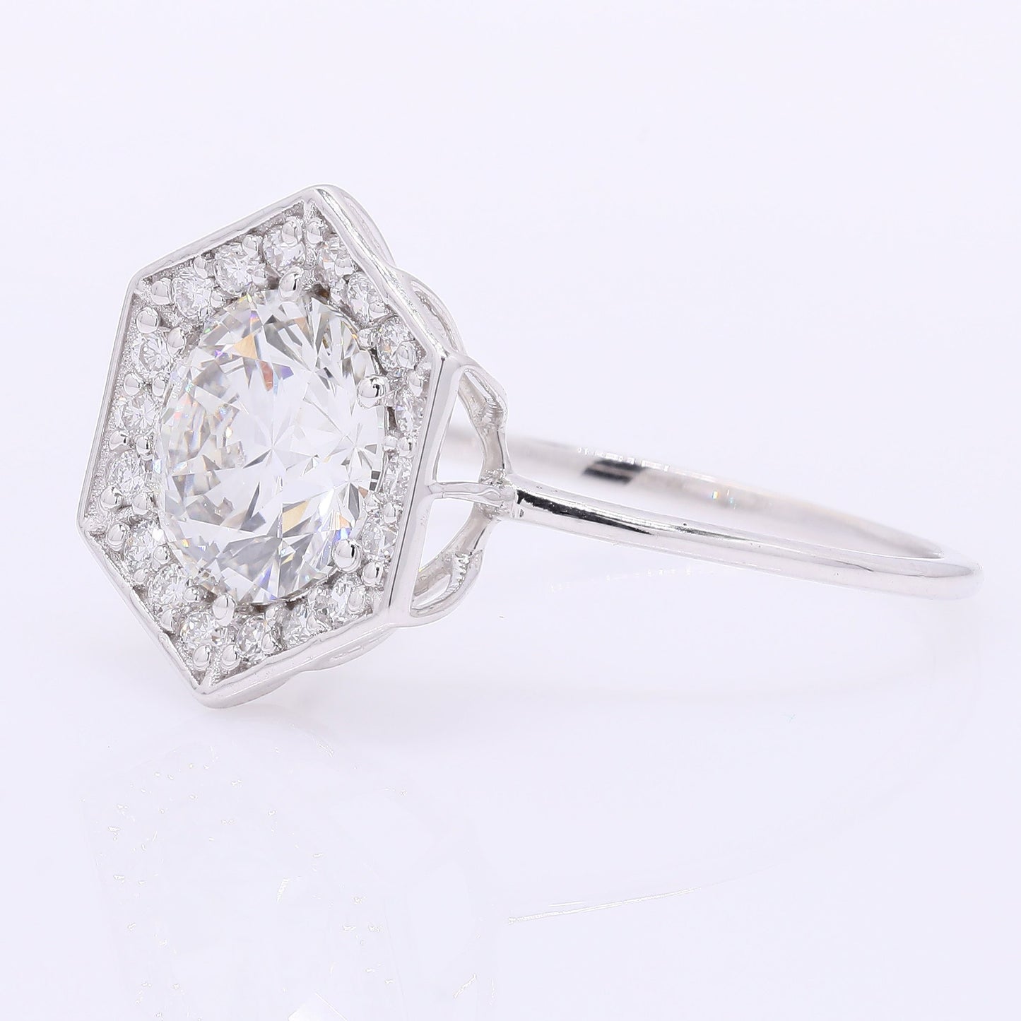 2.40 Carats Lab Grown Diamond 14K Gold Ring