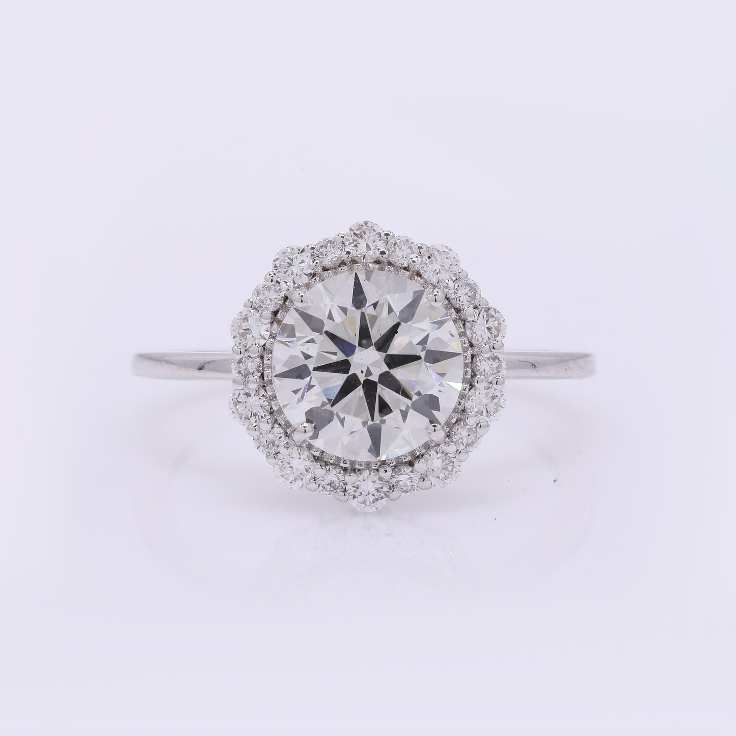 2.45 Carats Lab Grown Diamond 14K Gold Ring