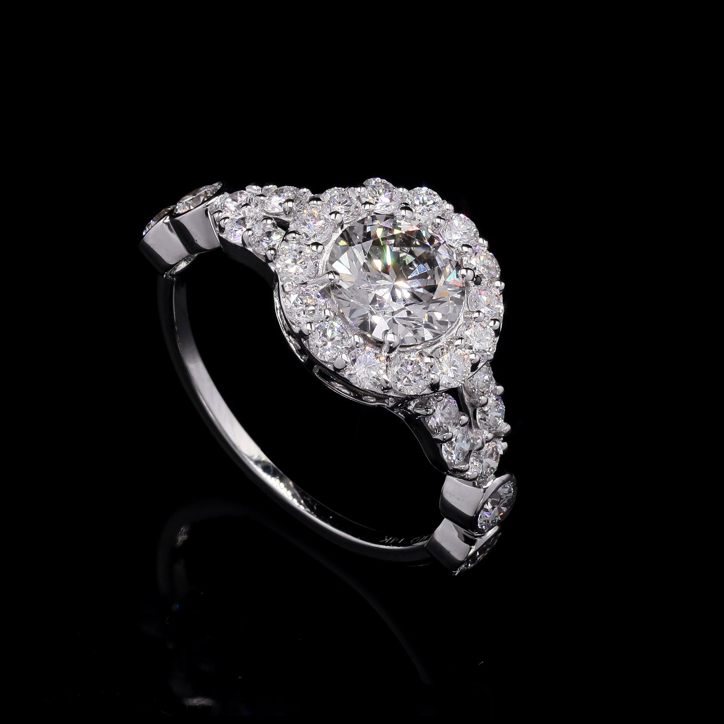 2.15 Carats Lab Grown Diamond 14K Gold Ring