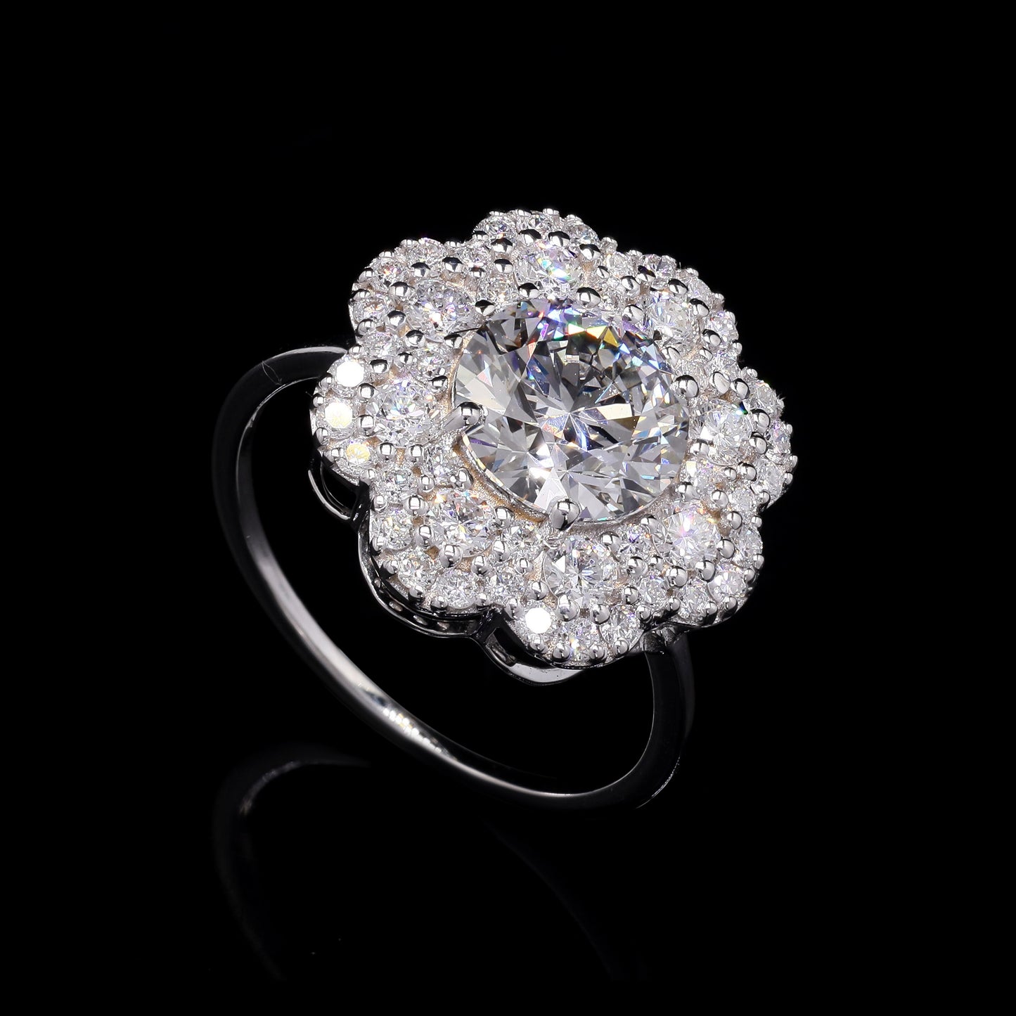 2.90 Carats Lab Grown Diamond 14K Gold Ring