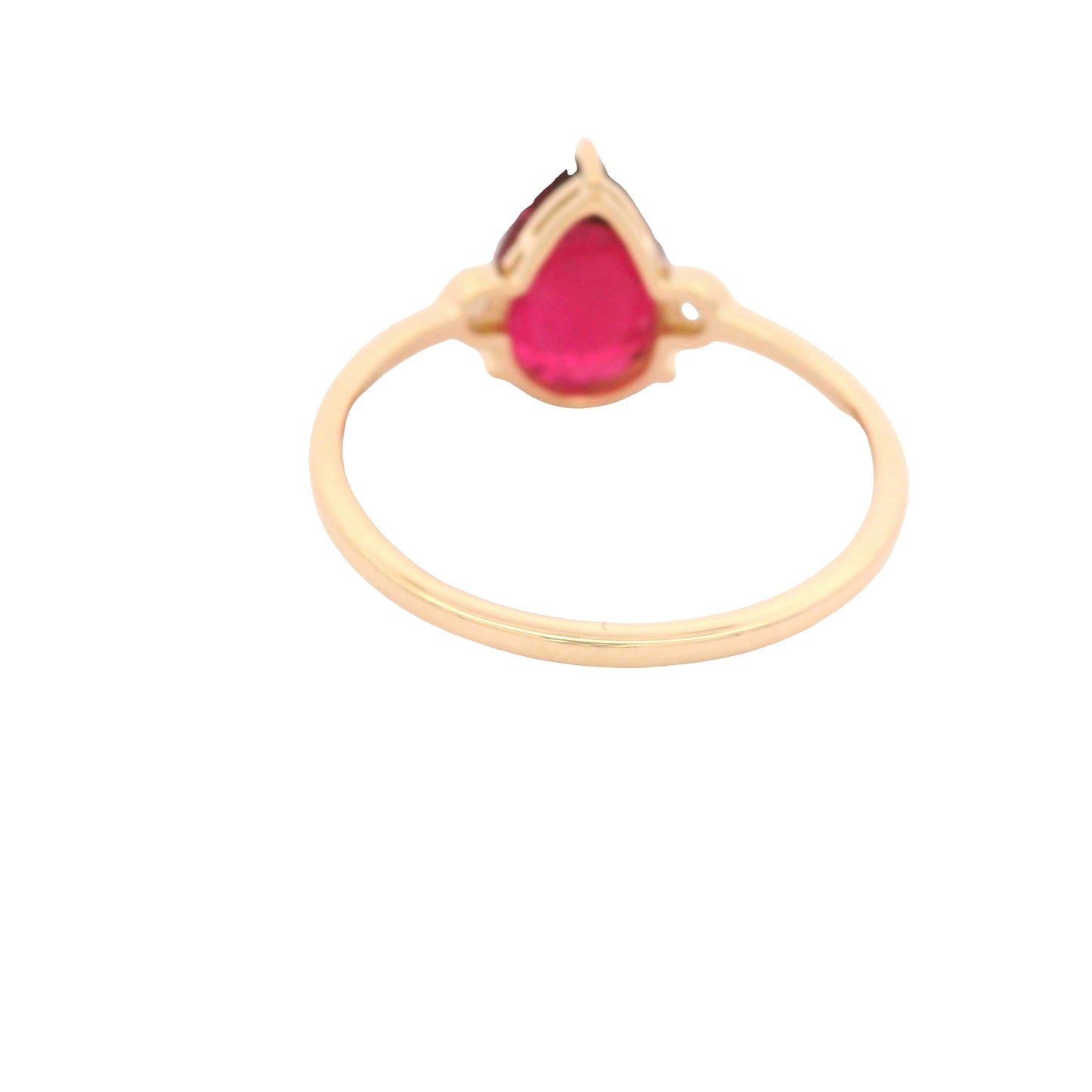 2.67 Ct Pear Tourmaline 14K Gold Ring
