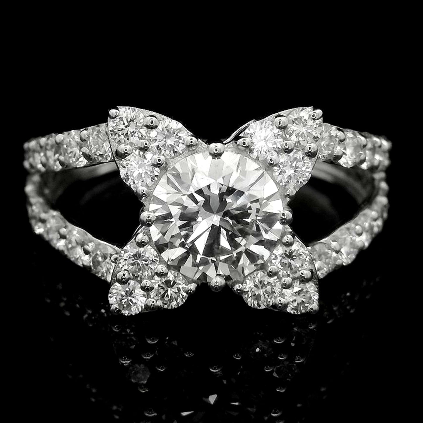 2.11 Carats Lab Grown Diamond 14K Gold Ring