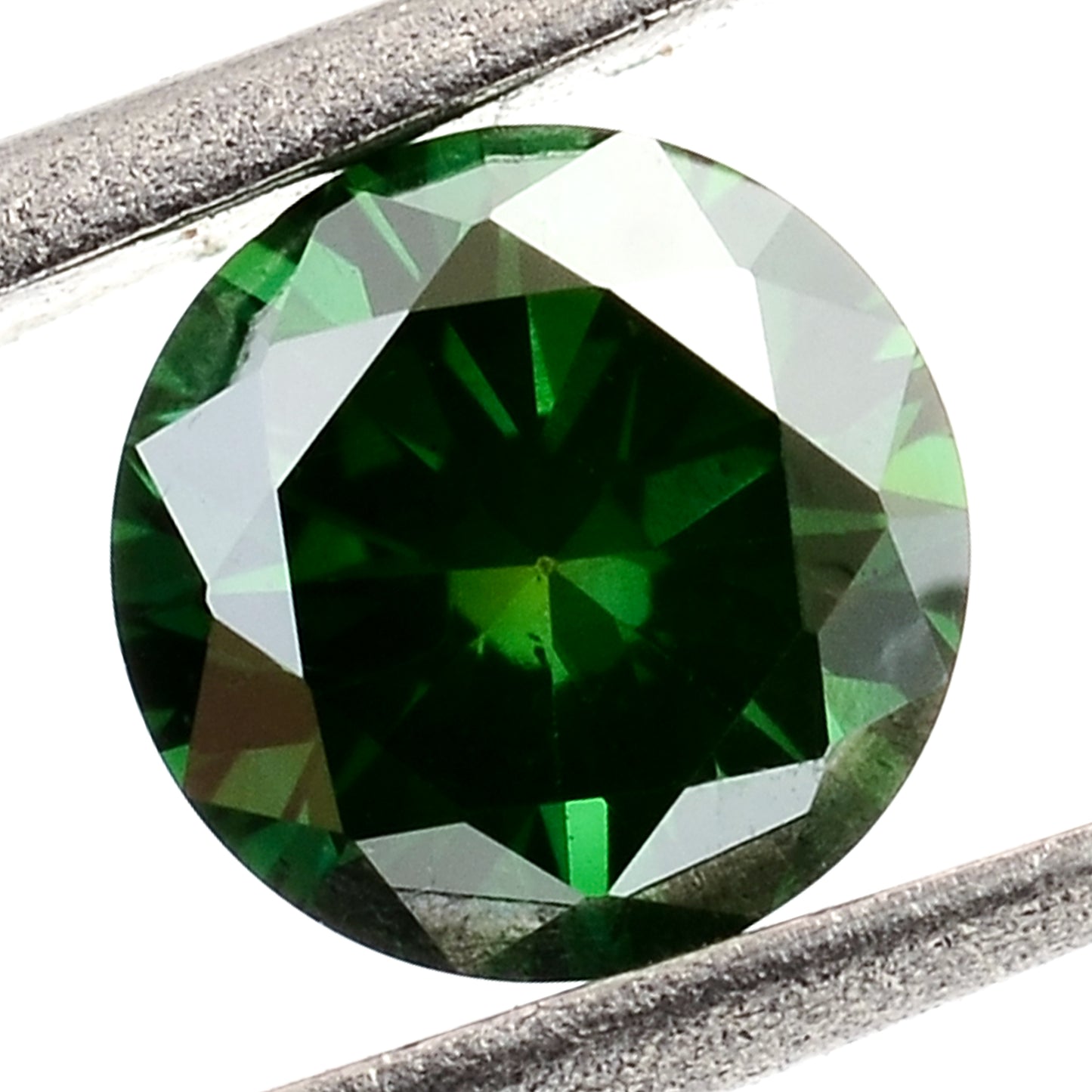 0.40 Green Diamond Round Loose Gemstone