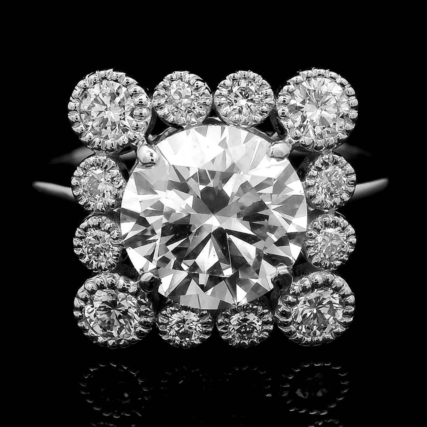 2.44 Carats Lab Grown Diamond 14K Gold Ring
